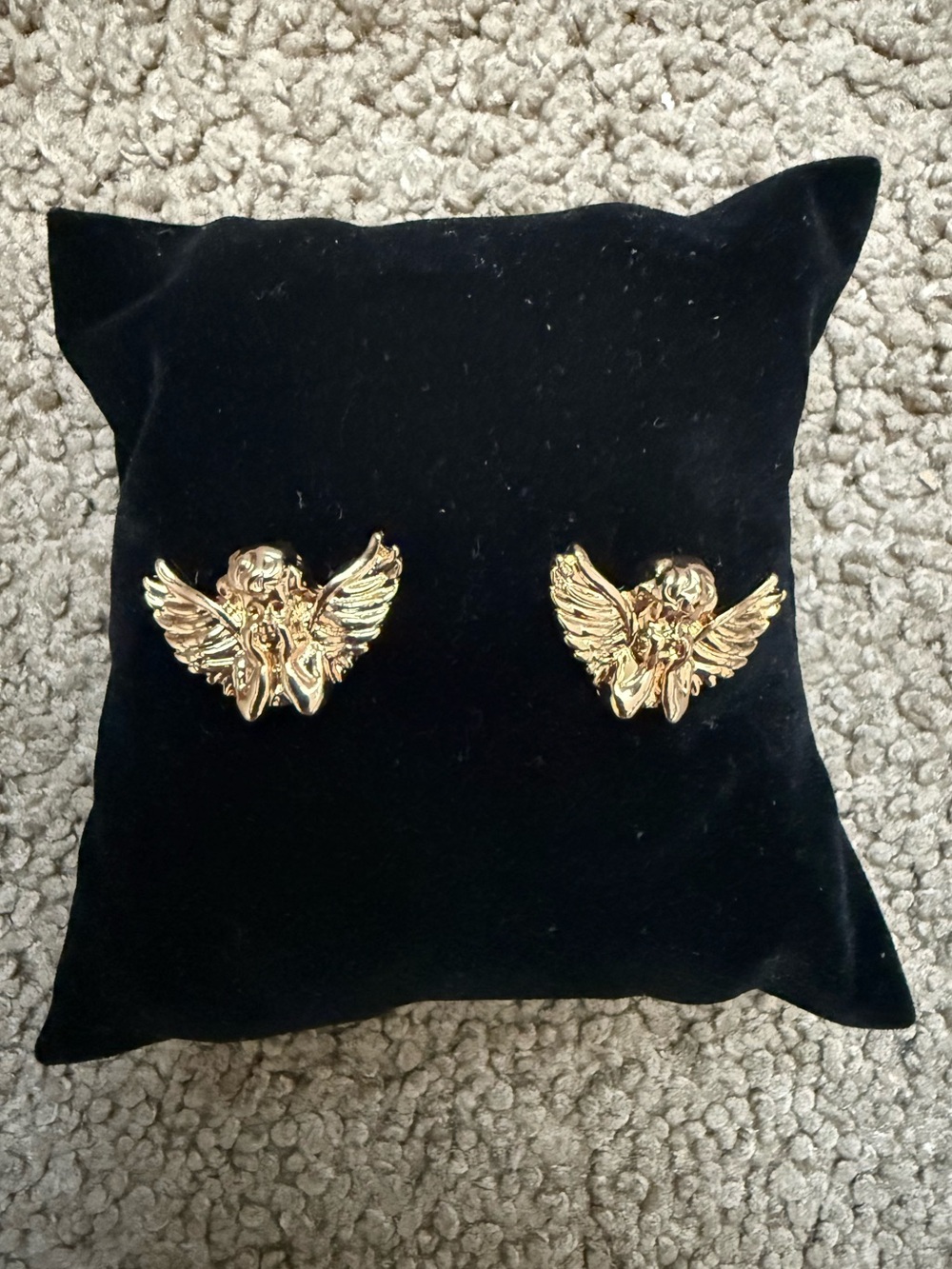 14k Gold Plated Angel Earrings
